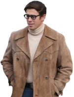 Toby Kebbell I Play Rocky Suede Leather Trench Coat - Image 2